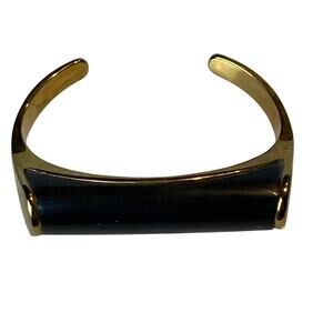 J Crew Black and Gold Cuff Bracelet‎